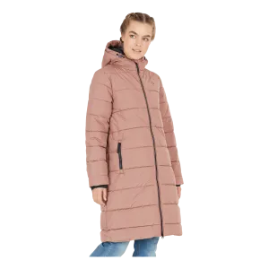 Amaretto W Long Puffer Jacket Cognac