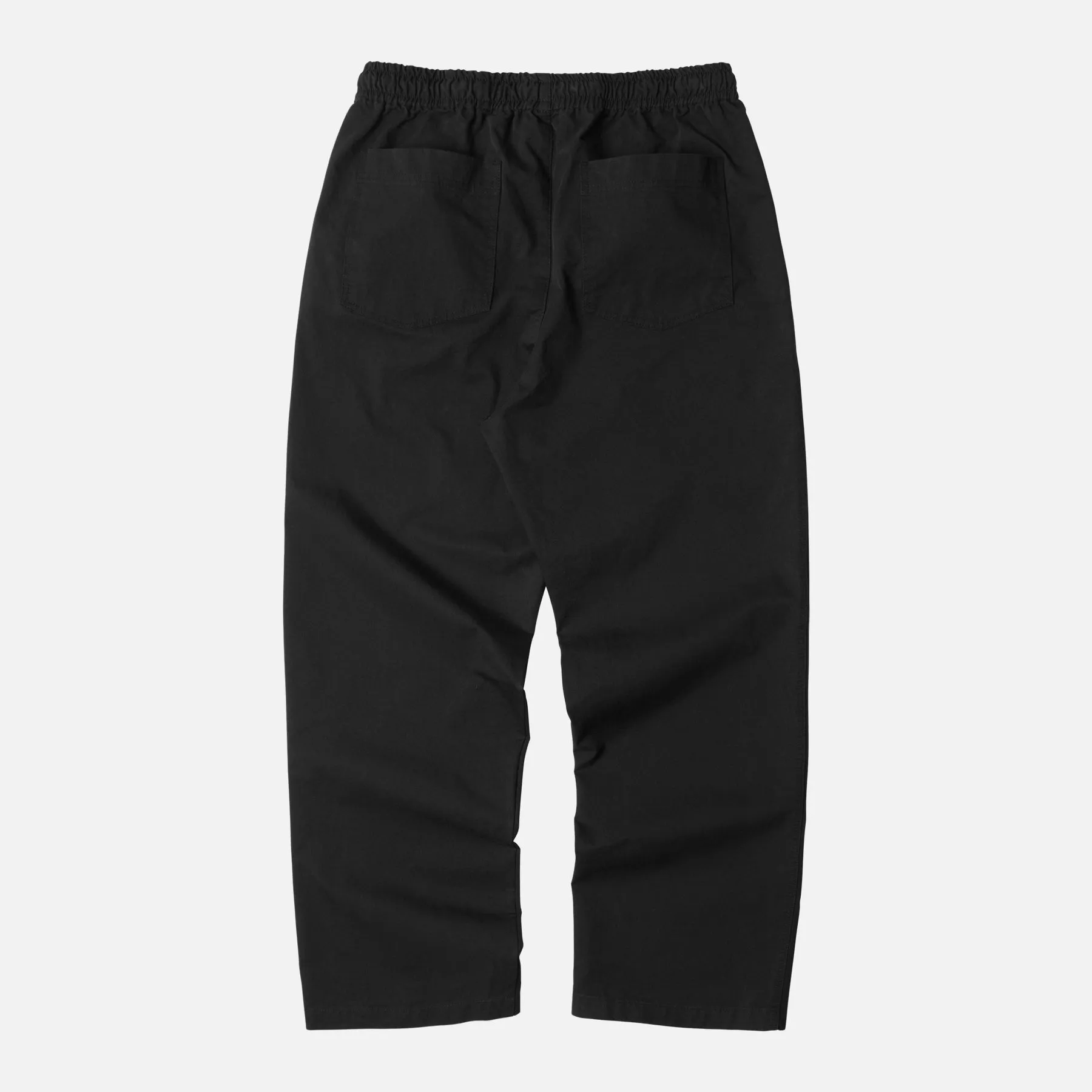 BANDING REGULAR EASY PANTS - BLACK