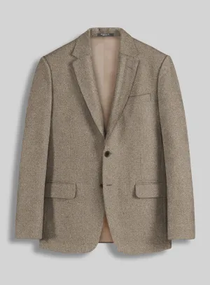 Bark Brown Heavy Tweed Jacket