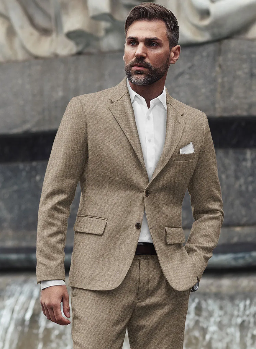 Bark Brown Heavy Tweed Jacket