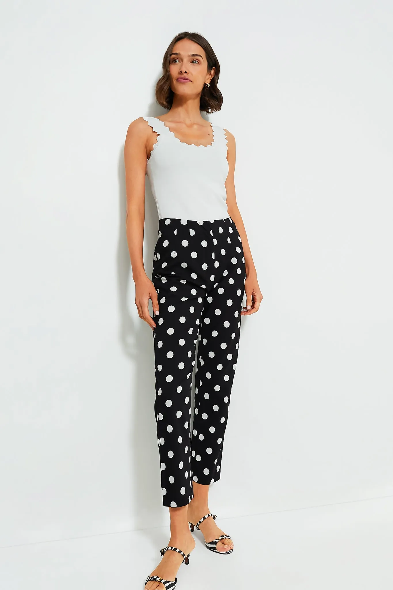 Black Polka Dot Elodie Pants