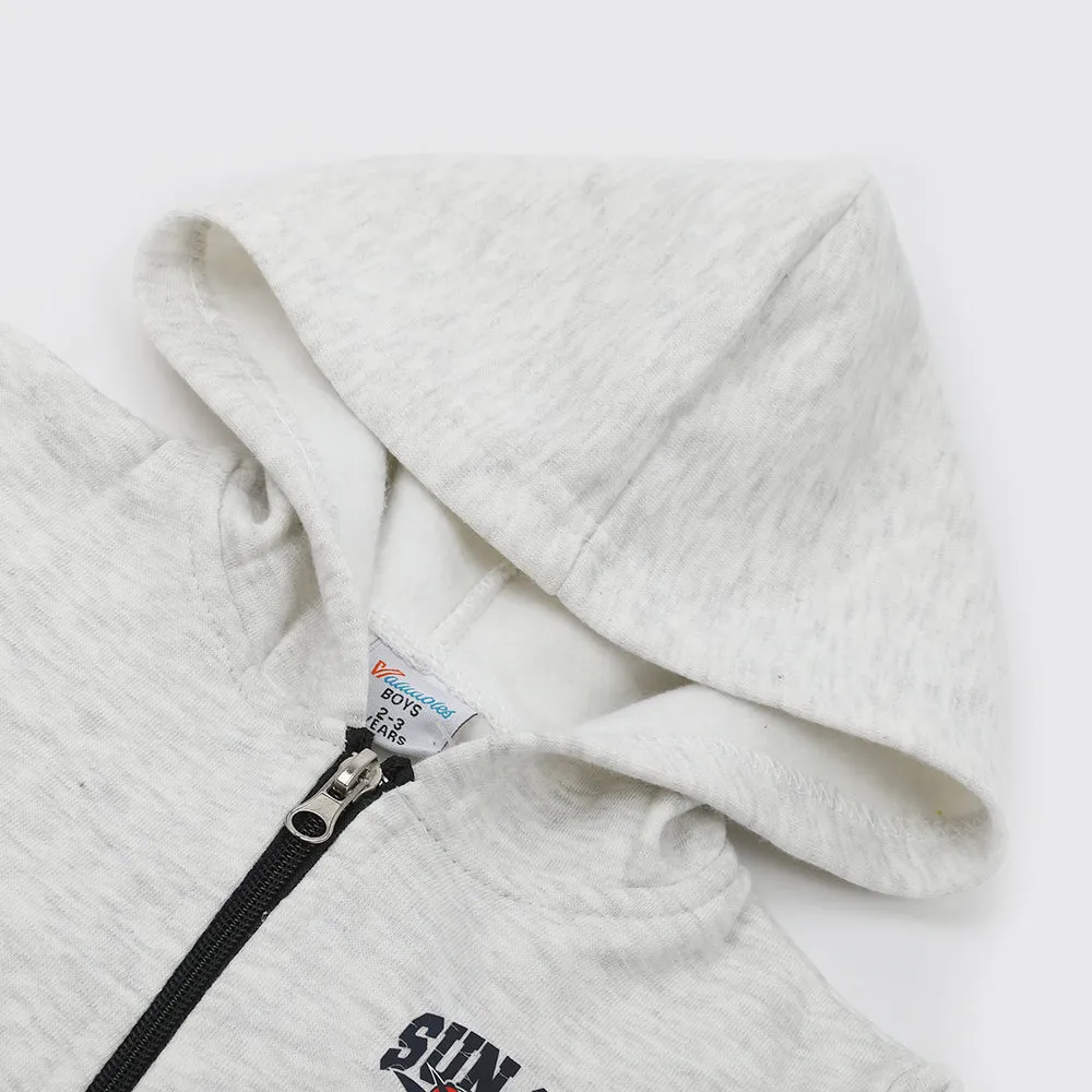 Boys Full Sleeves Hoodie - Ash Grey