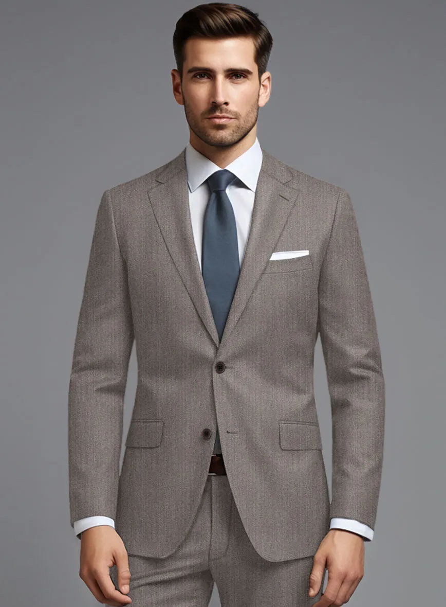 Cavalry Twill Brown Wool Jacket