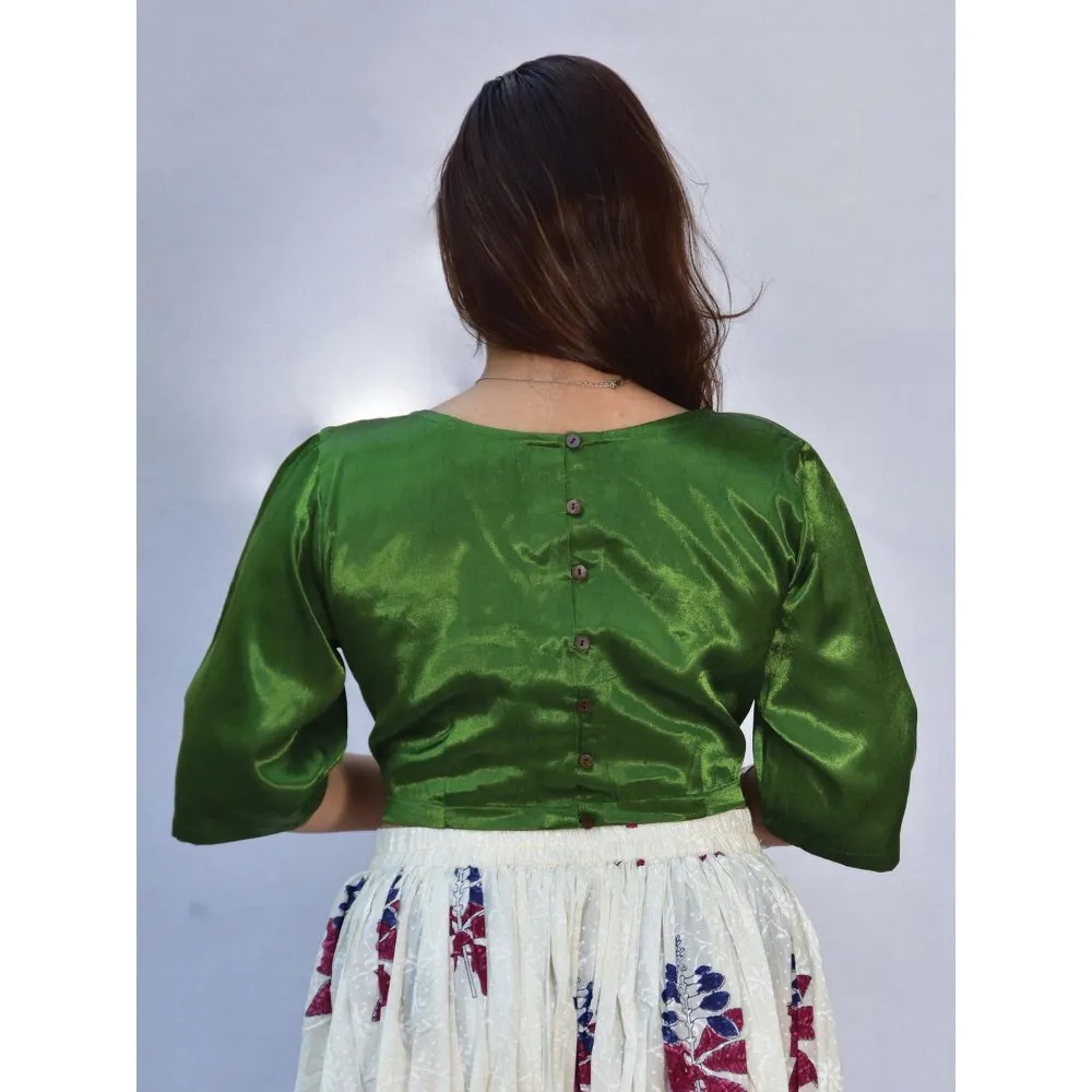 Chidiyaa Grace Mashru Silk Blouse