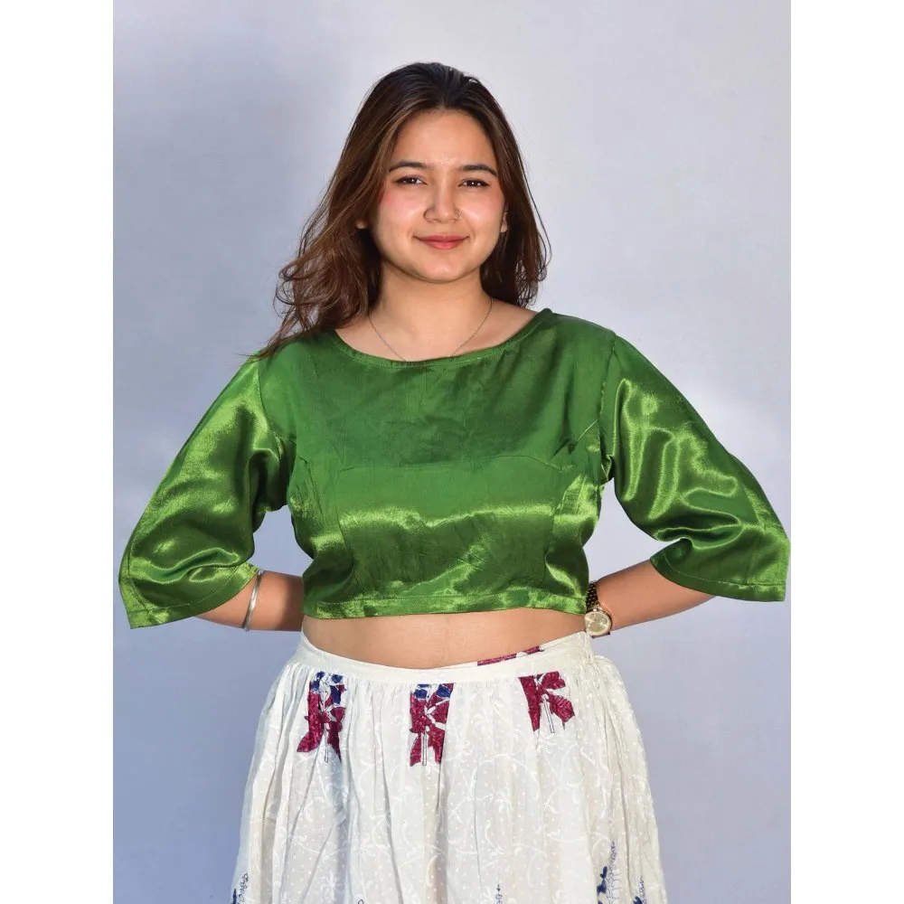 Chidiyaa Grace Mashru Silk Blouse