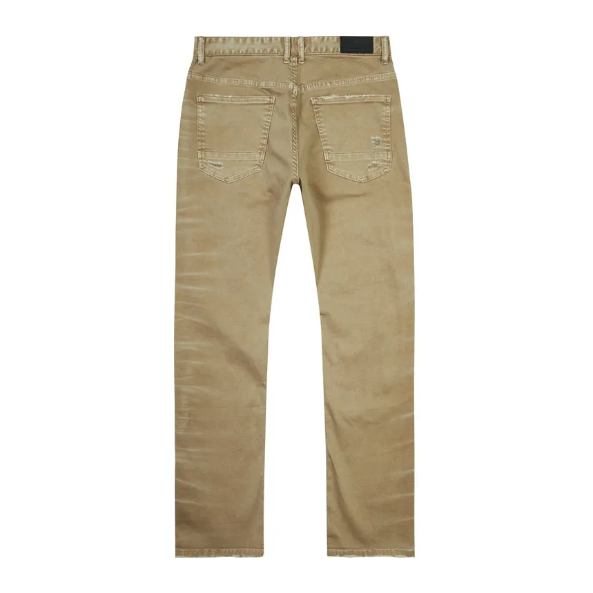 Easy Slim Mixed Media Double Knee Twill Pants