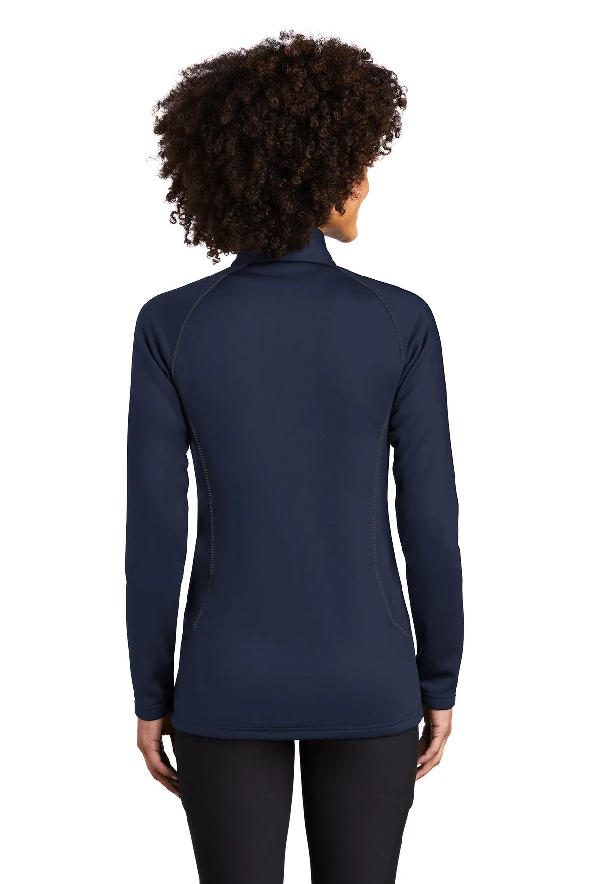 Eddie Bauer Ladies Smooth Fleece Custom Layer Jackets, River Blue Navy
