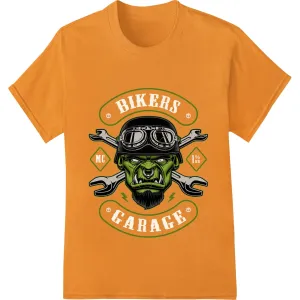 Edgy Motorcycle Skull Design for Bold Biker Style