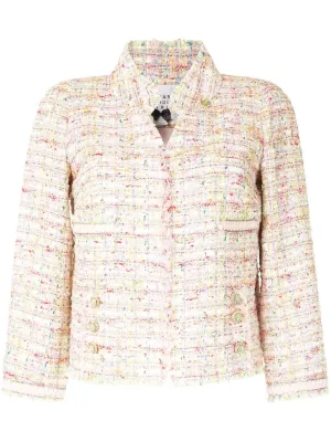 Edward Achour S Multi Pink Jacket With Jewel Clasp 421004 0235D