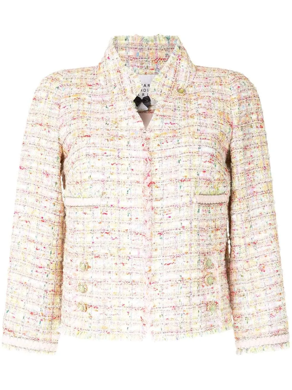 Edward Achour S Multi Pink Jacket With Jewel Clasp 421004 0235D