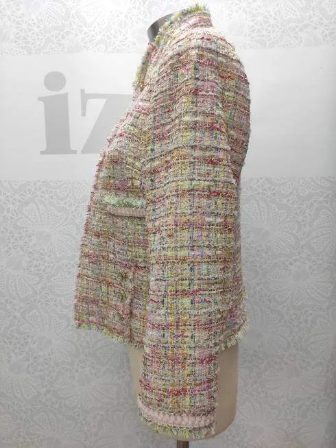 Edward Achour S Multi Pink Jacket With Jewel Clasp 421004 0235D