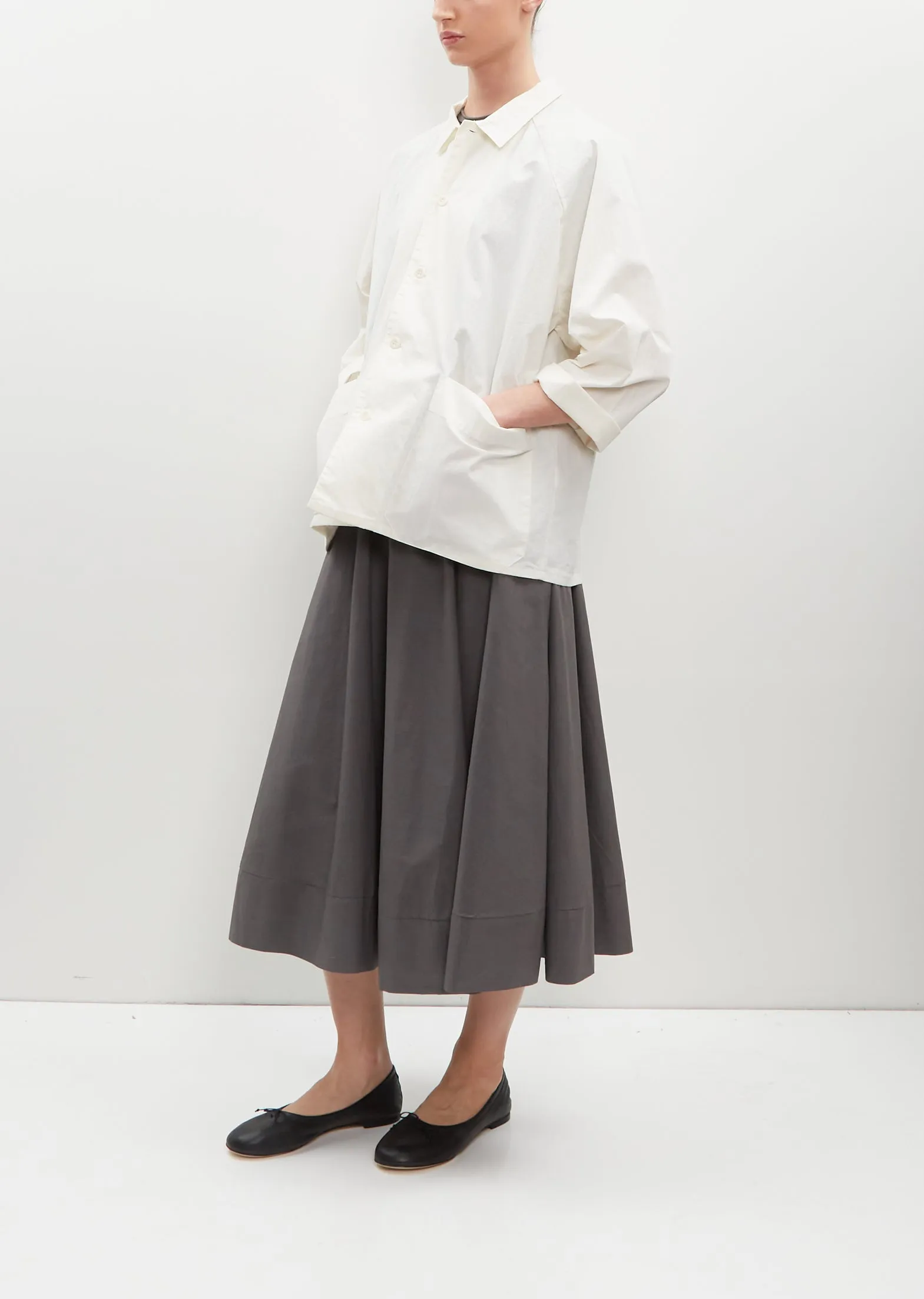 Ermou Cotton Blend Jacket - Winter White
