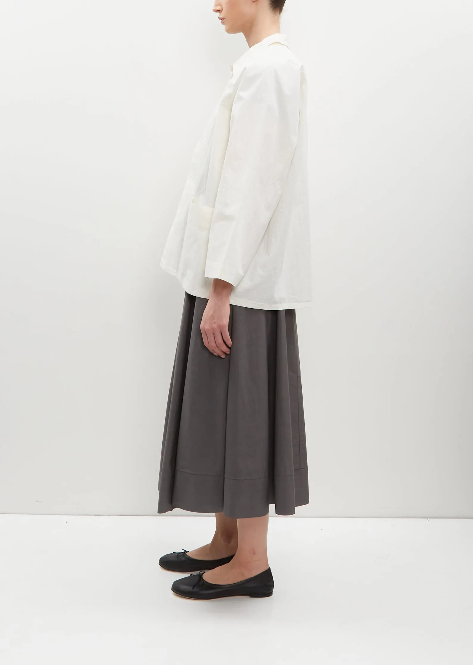 Ermou Cotton Blend Jacket - Winter White