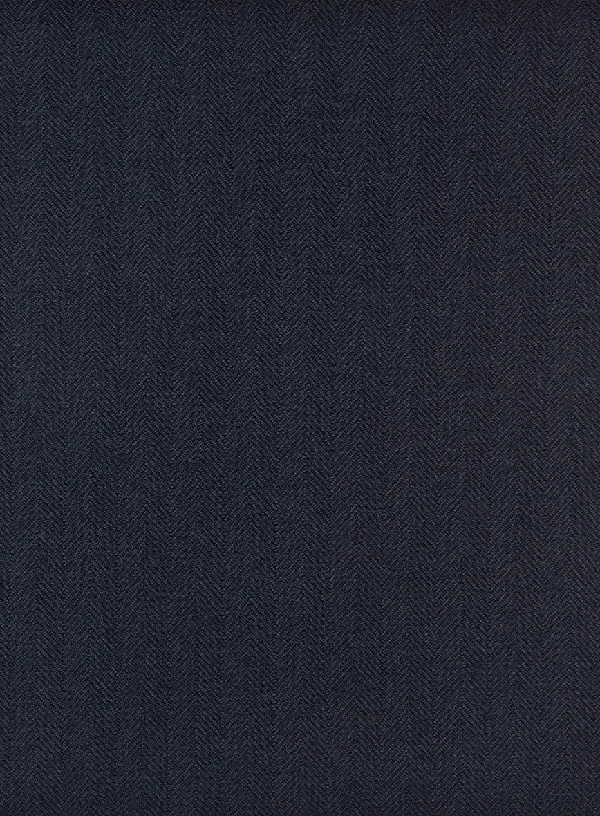 Hardy Minnis Blue Herringbone Wool Jacket