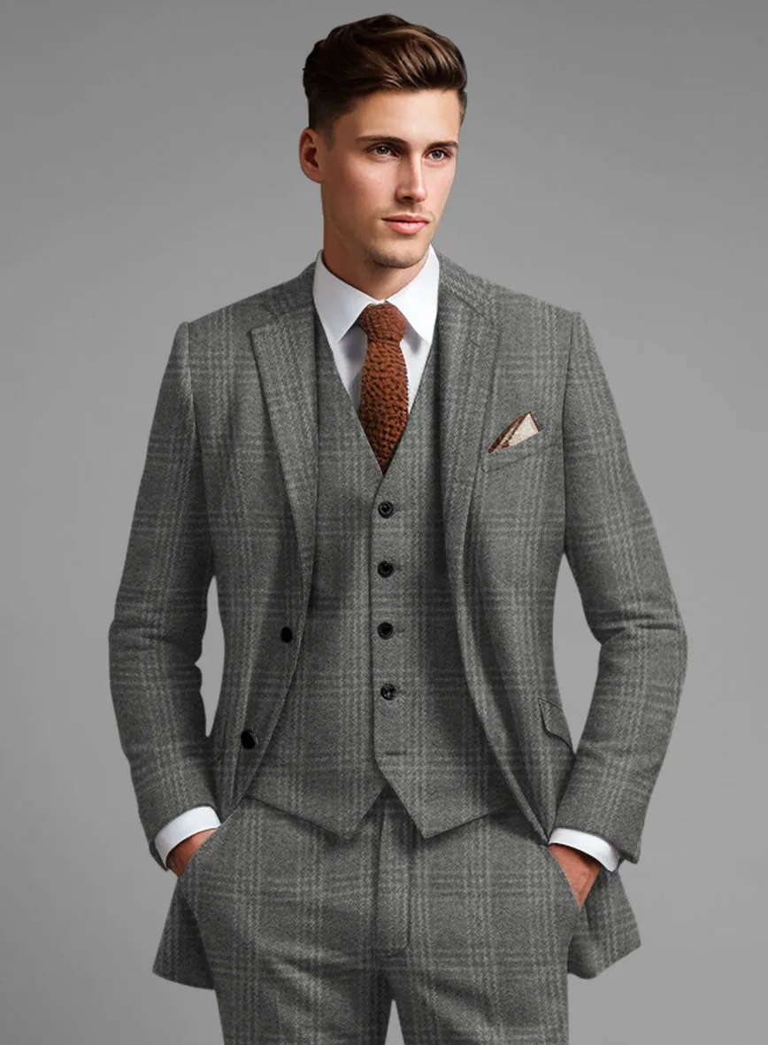 Highlander Gray Tartan Tweed Jacket