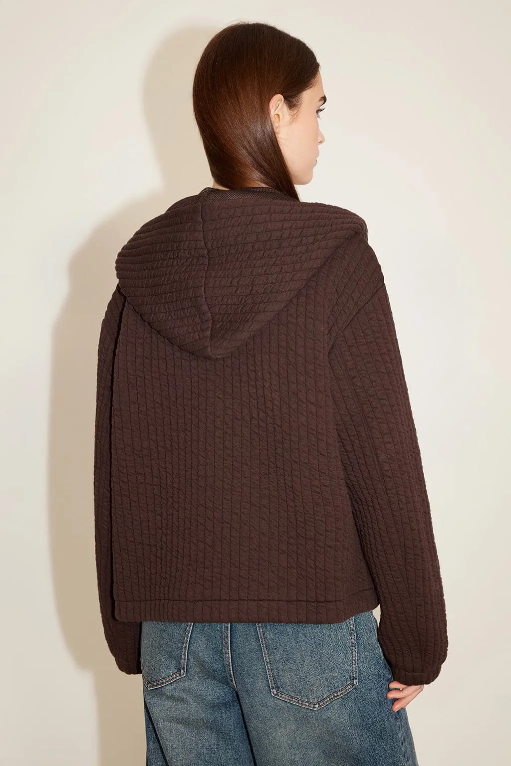 Hooded Drawstring Loose-Fit Slightly Dropped Shoulder Cargo Style Casual Hoodie Jacket
