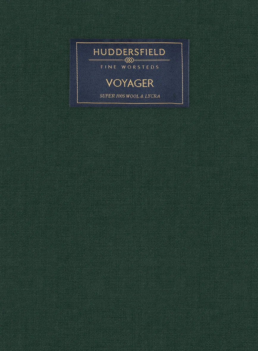 Huddersfield Stretch Emerald Green Wool Jacket