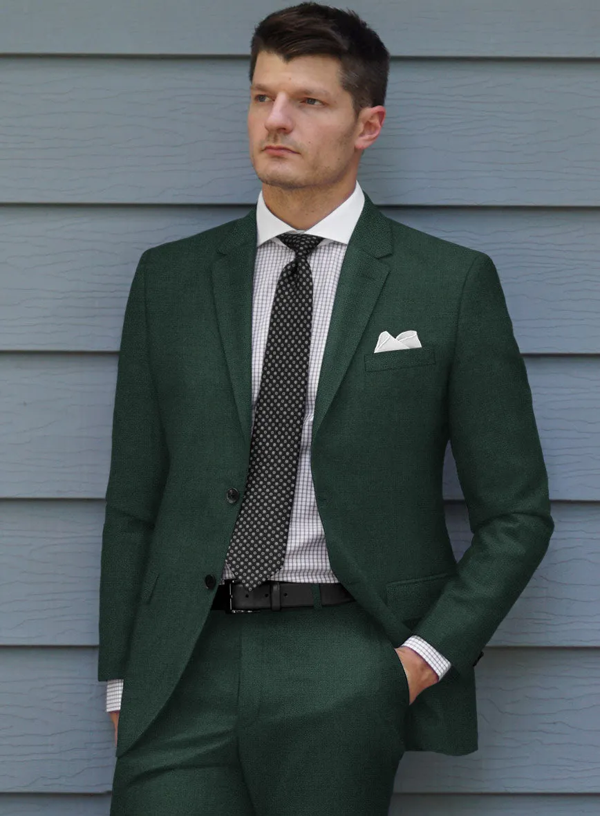 Huddersfield Stretch Emerald Green Wool Jacket