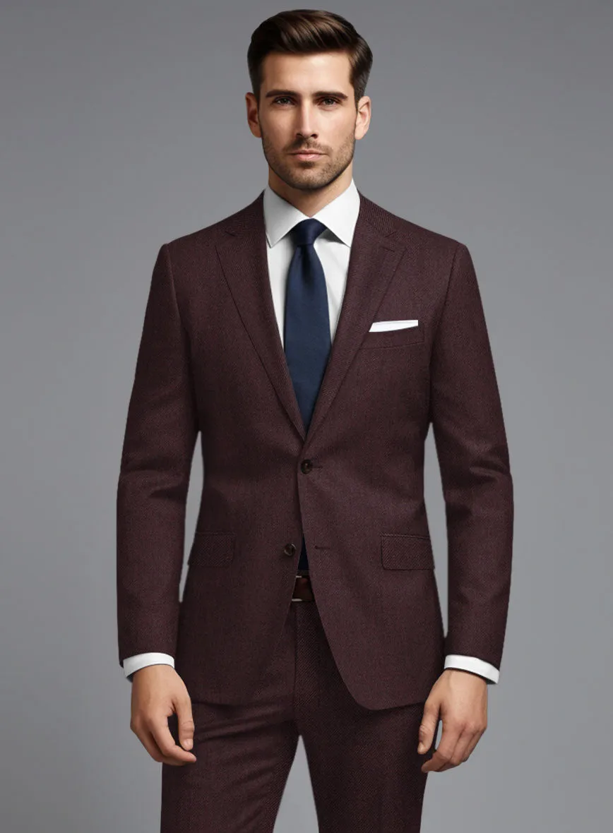 Huddersfield Stretch Mahogany Wool Jacket