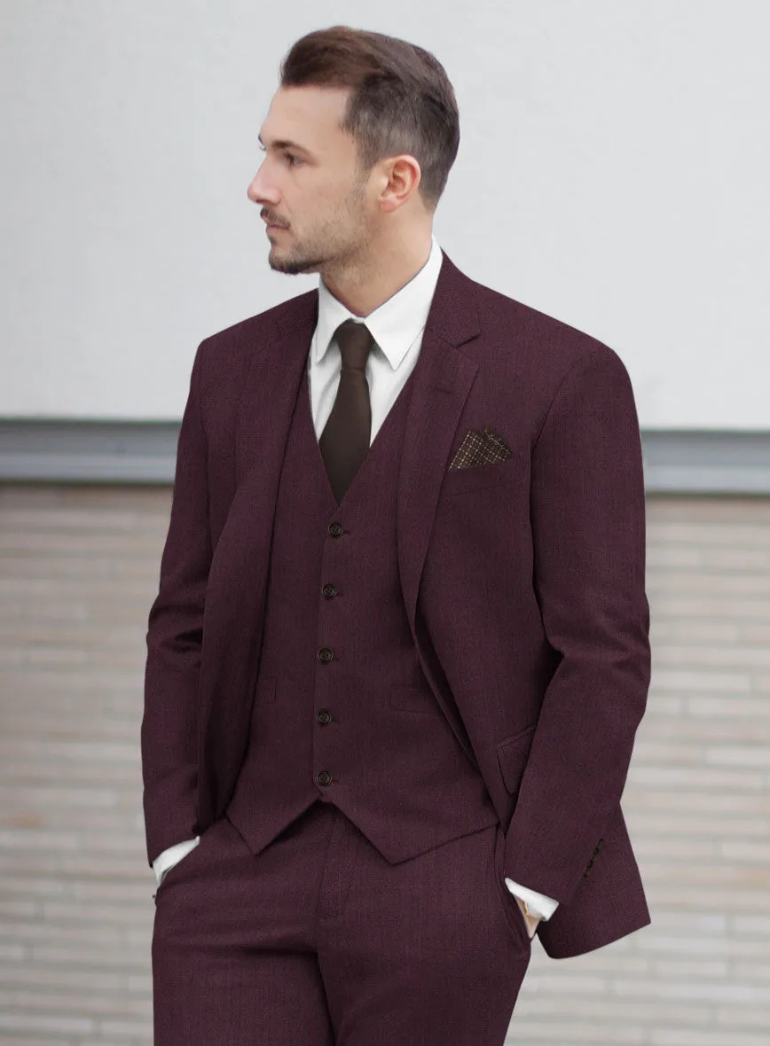 Huddersfield Stretch Wine Wool Jacket