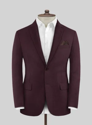 Huddersfield Stretch Wine Wool Jacket