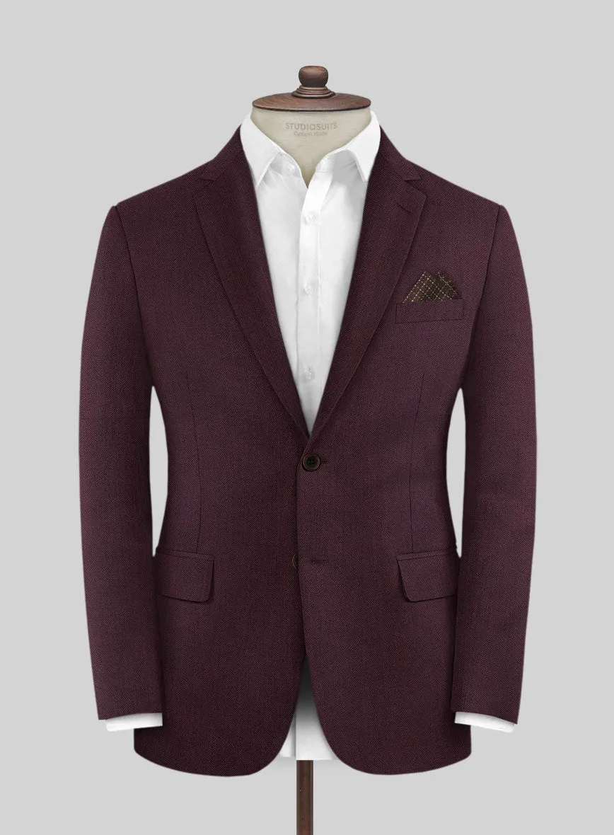 Huddersfield Stretch Wine Wool Jacket