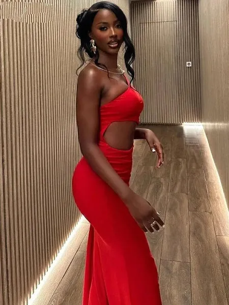 Incline Shoulder Dress