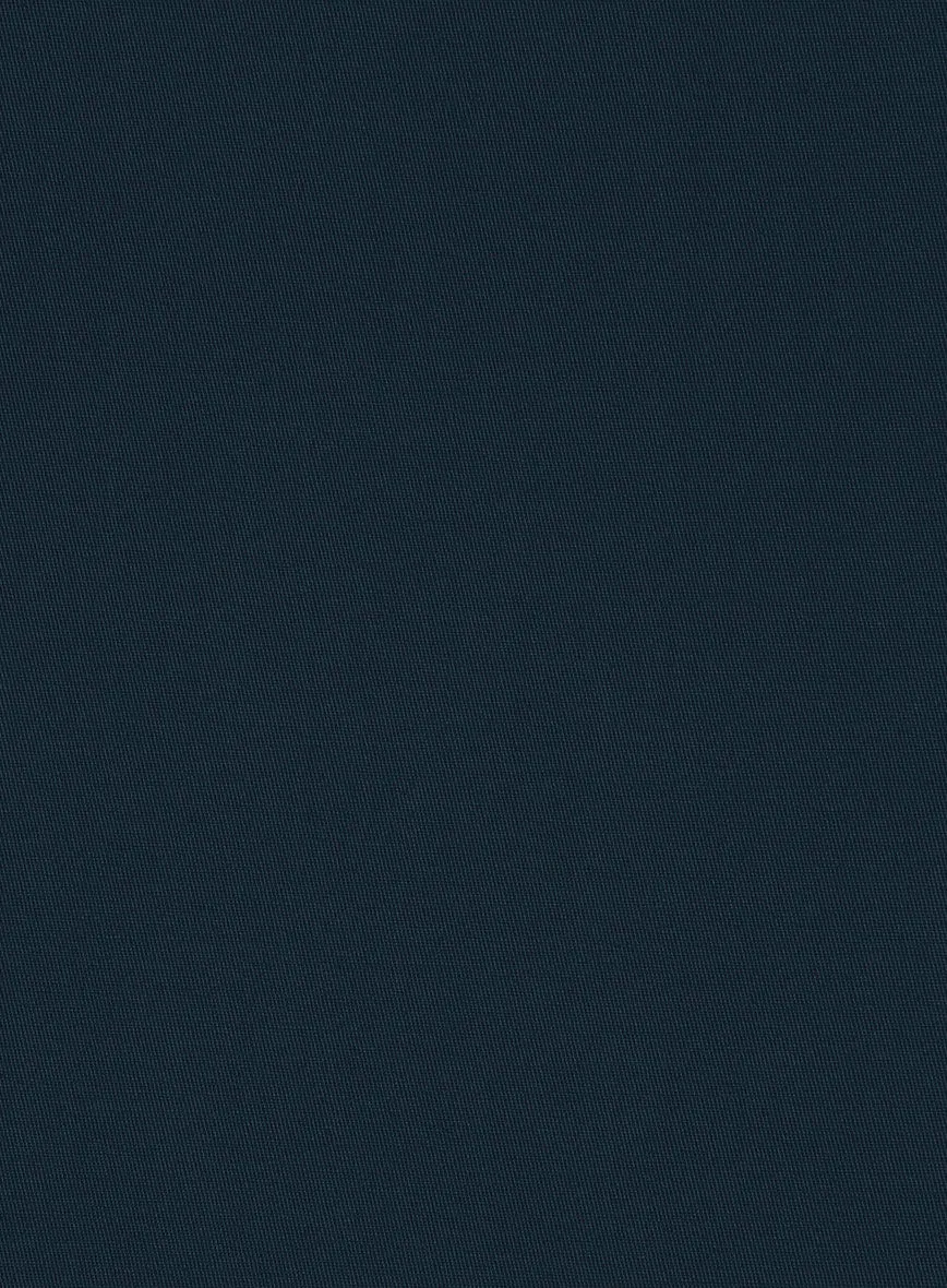 Italian Marine Blue Cotton Stretch Jacket