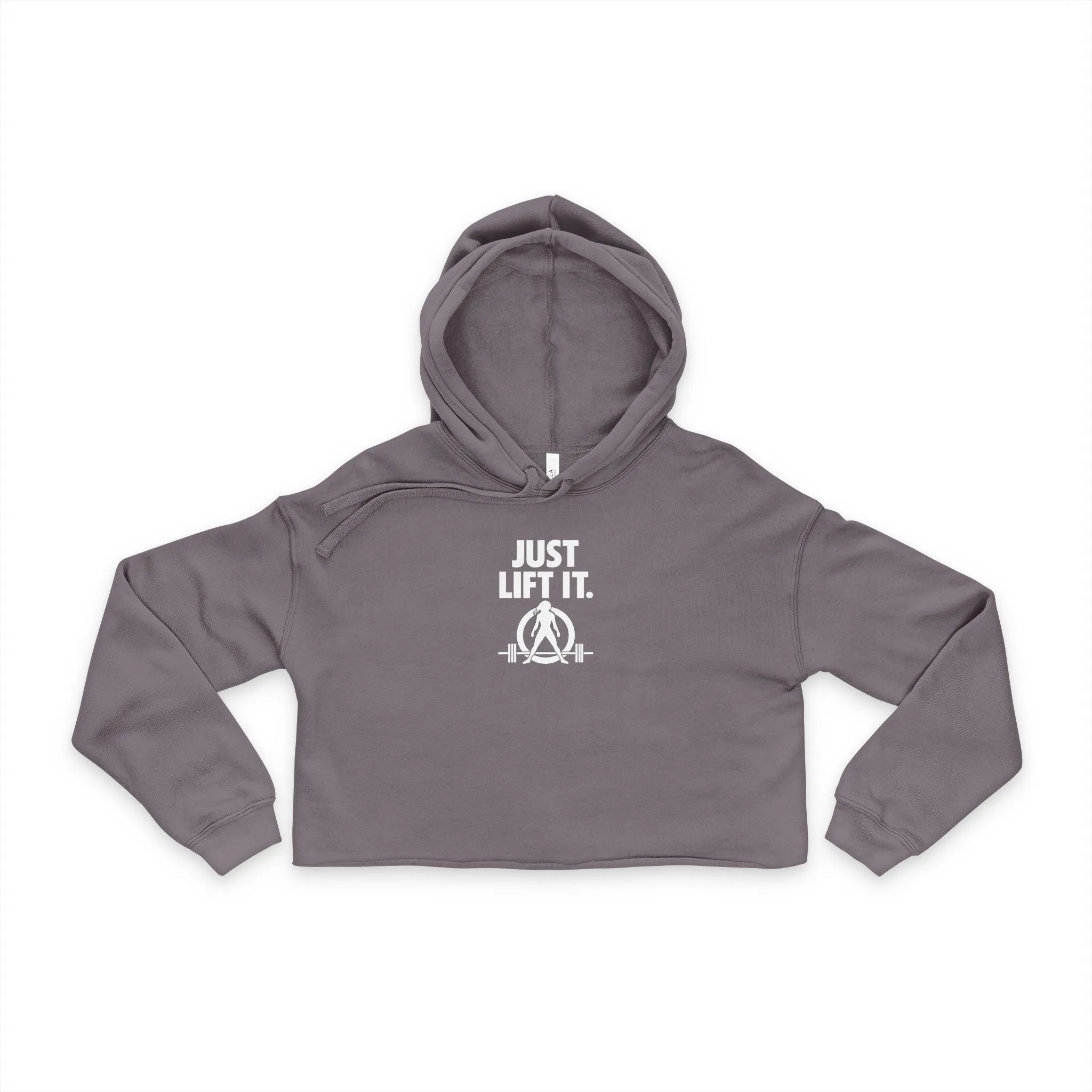 Just Lift It. Women's Cropped Hoodie - Stylish & Empowering Fitness Wear