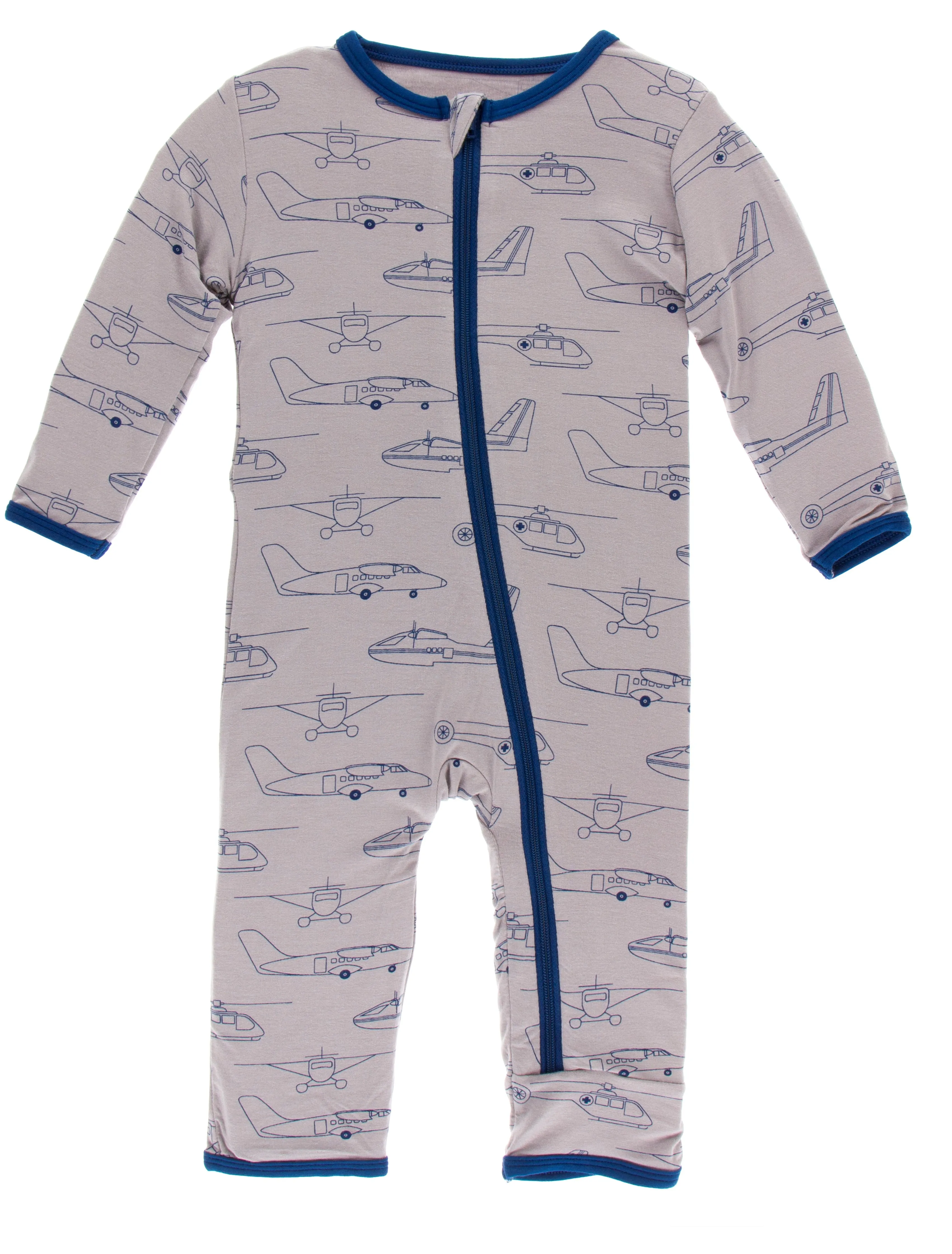 KicKee Pants Feather Heroes in the Air Coverall with Zipper