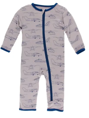 KicKee Pants Feather Heroes in the Air Coverall with Zipper