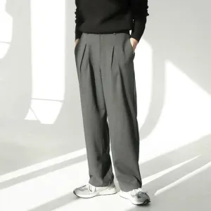 Korean Style Straight Loose Trousers