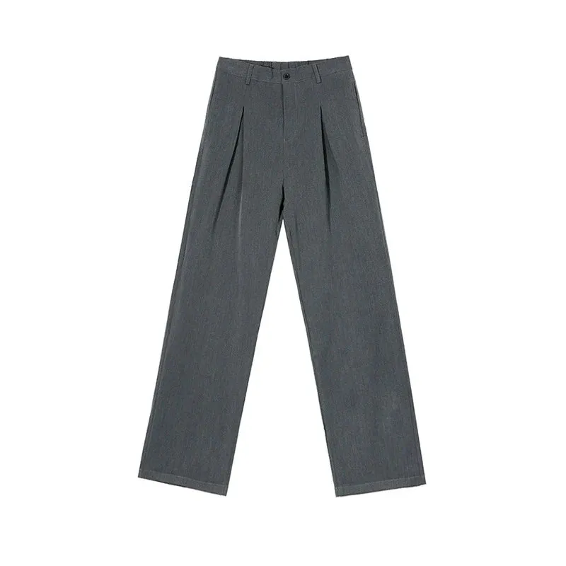 Korean Style Straight Loose Trousers