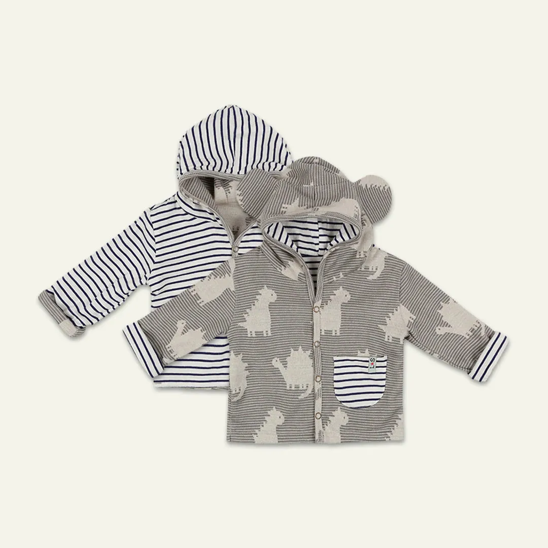 Lilly and Sid Organic Collection Dino Reversible Jacket (6-12mths)