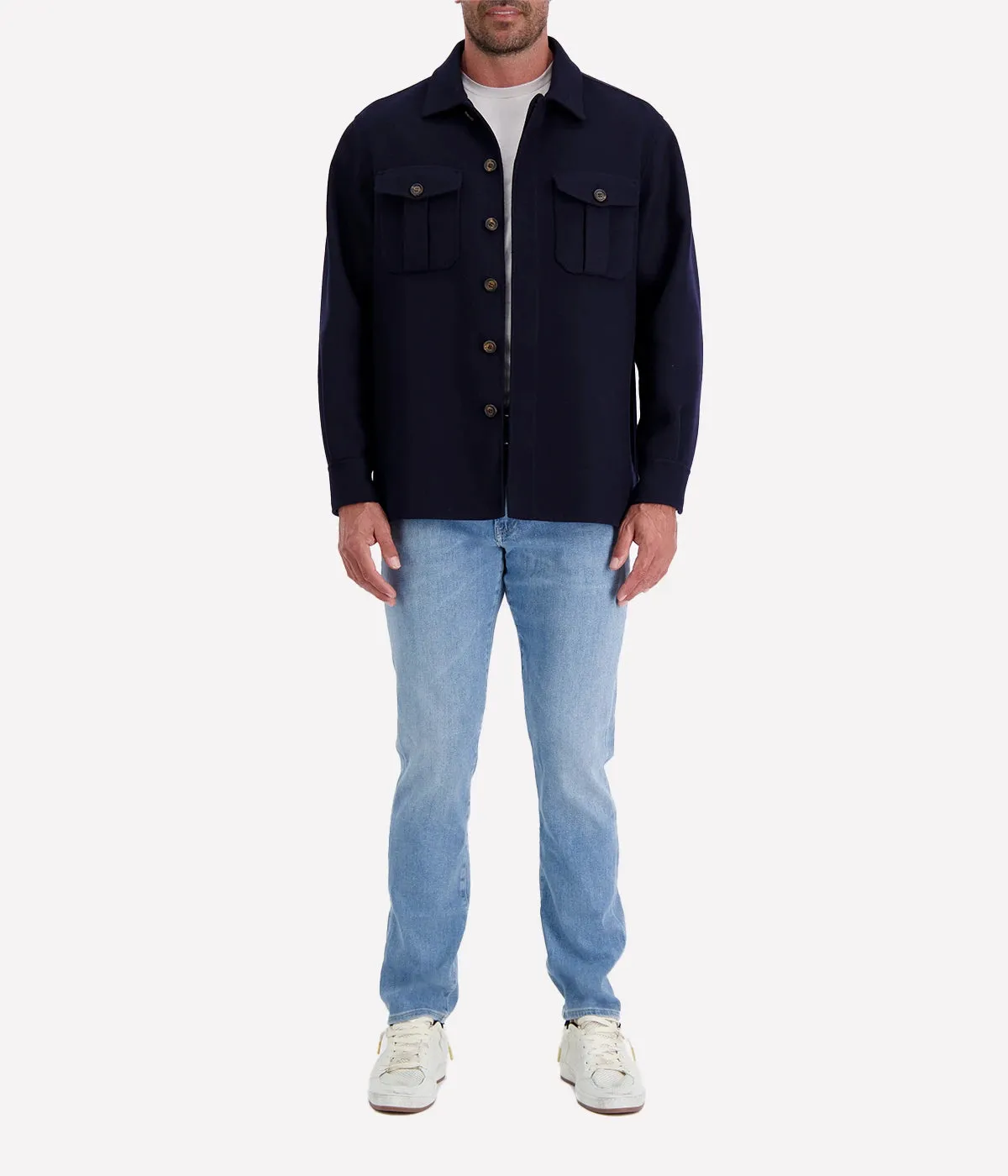 Man Overshirt in Blue