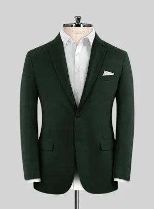 Marco Stretch Dark Green Wool Jacket
