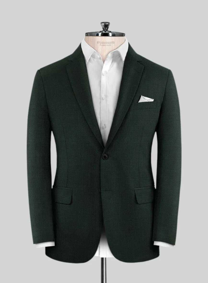 Marco Stretch Dark Green Wool Jacket