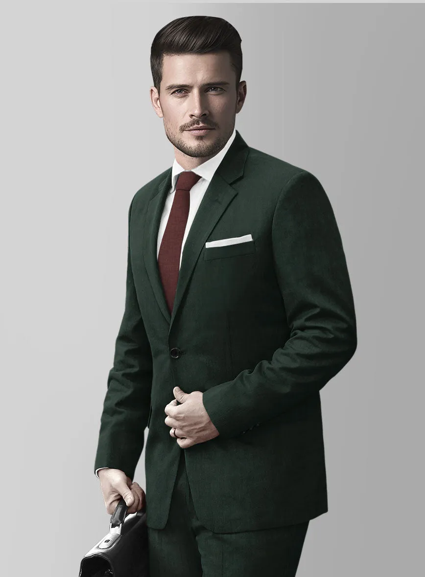 Marco Stretch Dark Green Wool Jacket