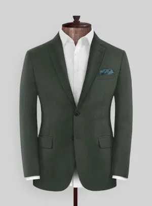 Marco Stretch Military Green Wool Jacket