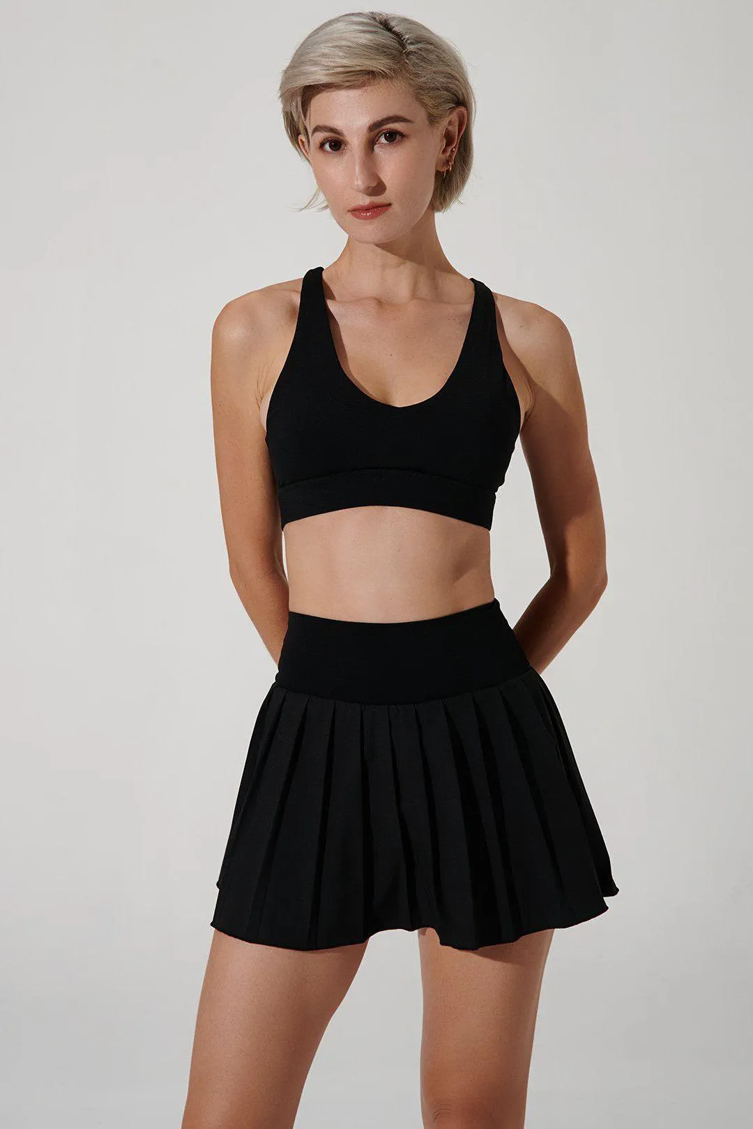 Mari Tennis Top - Black