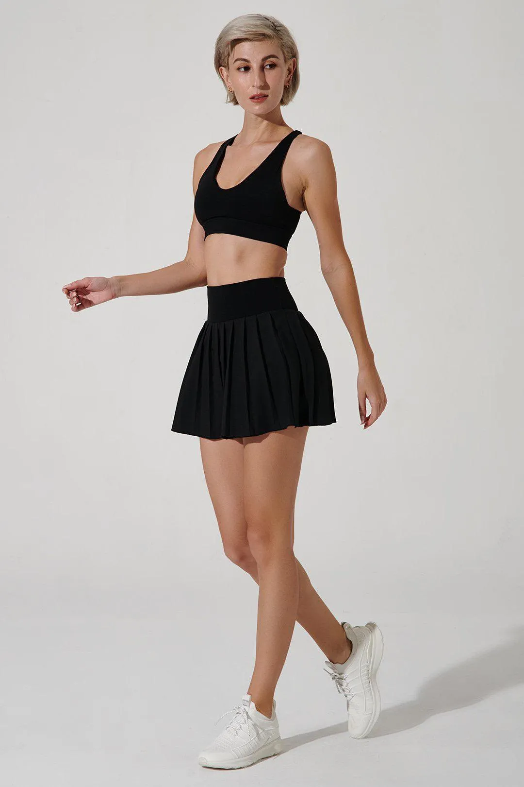Mari Tennis Top - Black