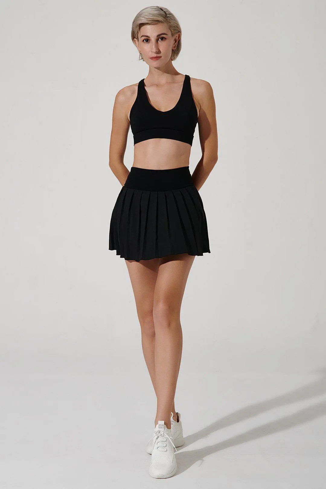 Mari Tennis Top - Black