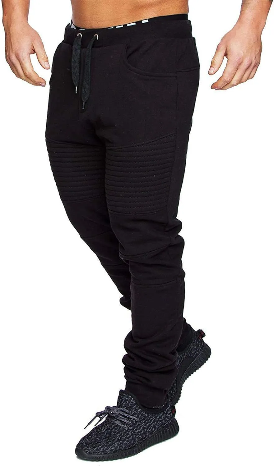 Mens Camo Sweatpants Casual Slim Fit Pants Lightweight Fittness Elastic Pants Athletic Loose Trousers with Pockets