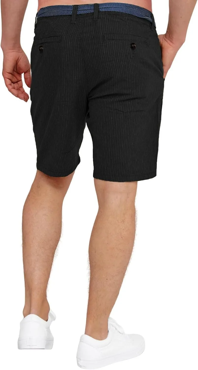 Men's Casual Striped Pants Slim Fit Flat Front Pant Loose Plus Size Trend Business Trousers