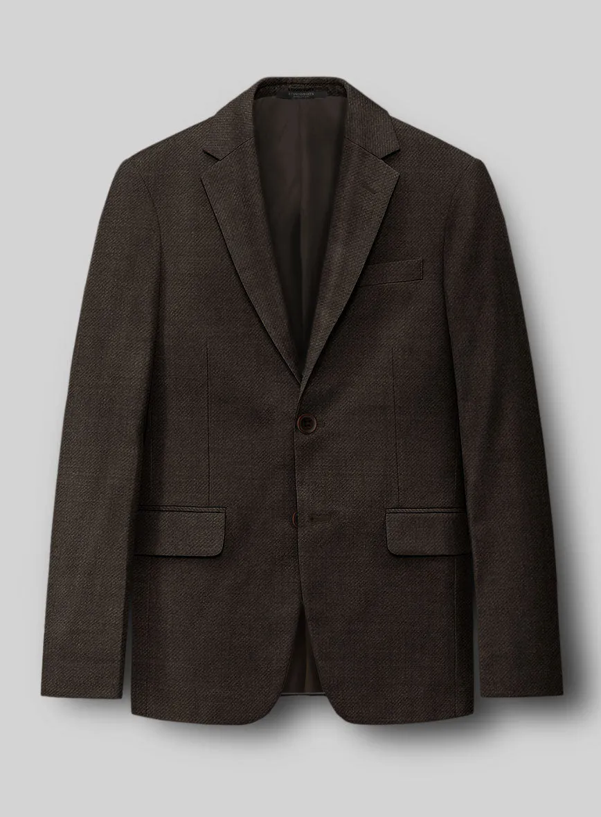 Napolean Dark Brown Wool Jacket