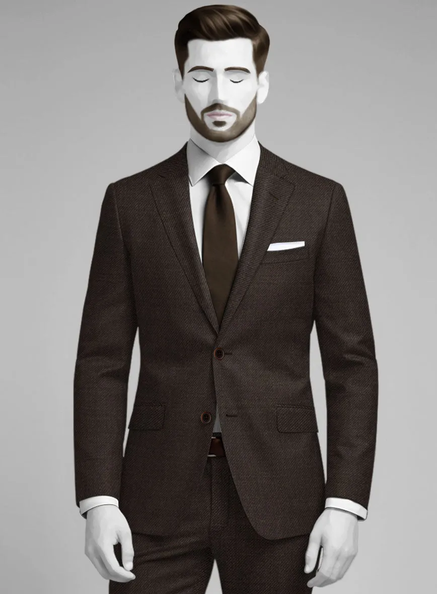 Napolean Dark Brown Wool Jacket