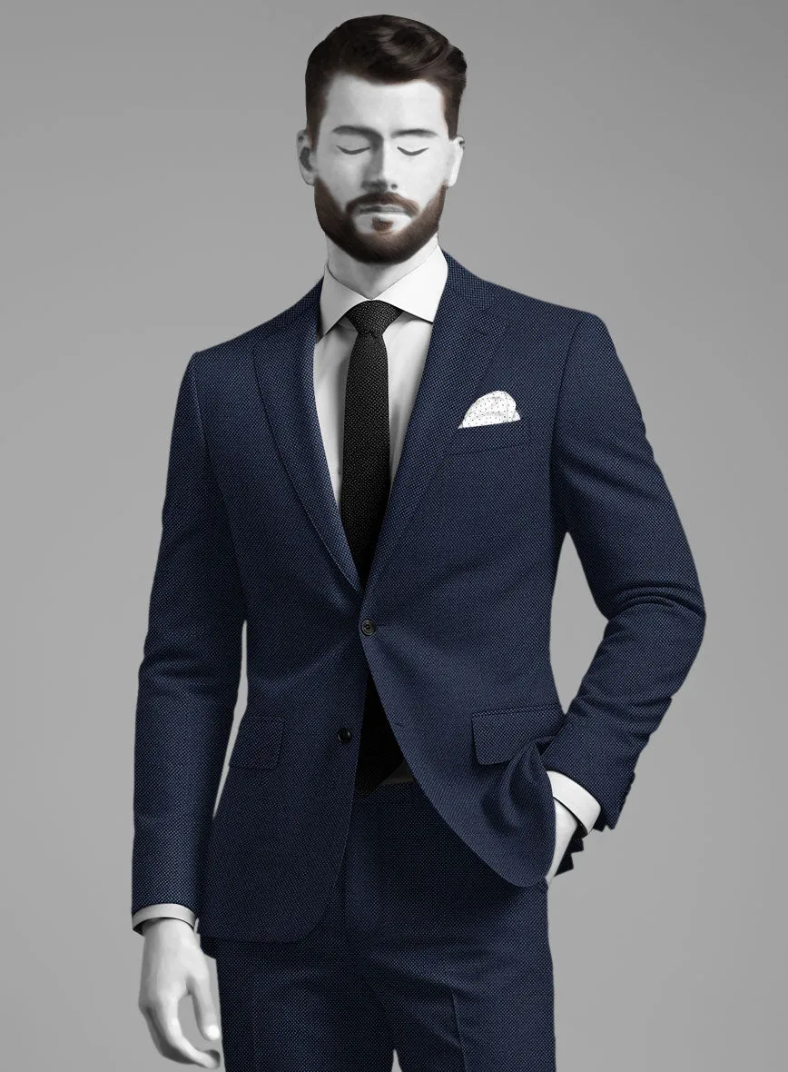 Napolean Ford Blue Birdseye Wool Jacket