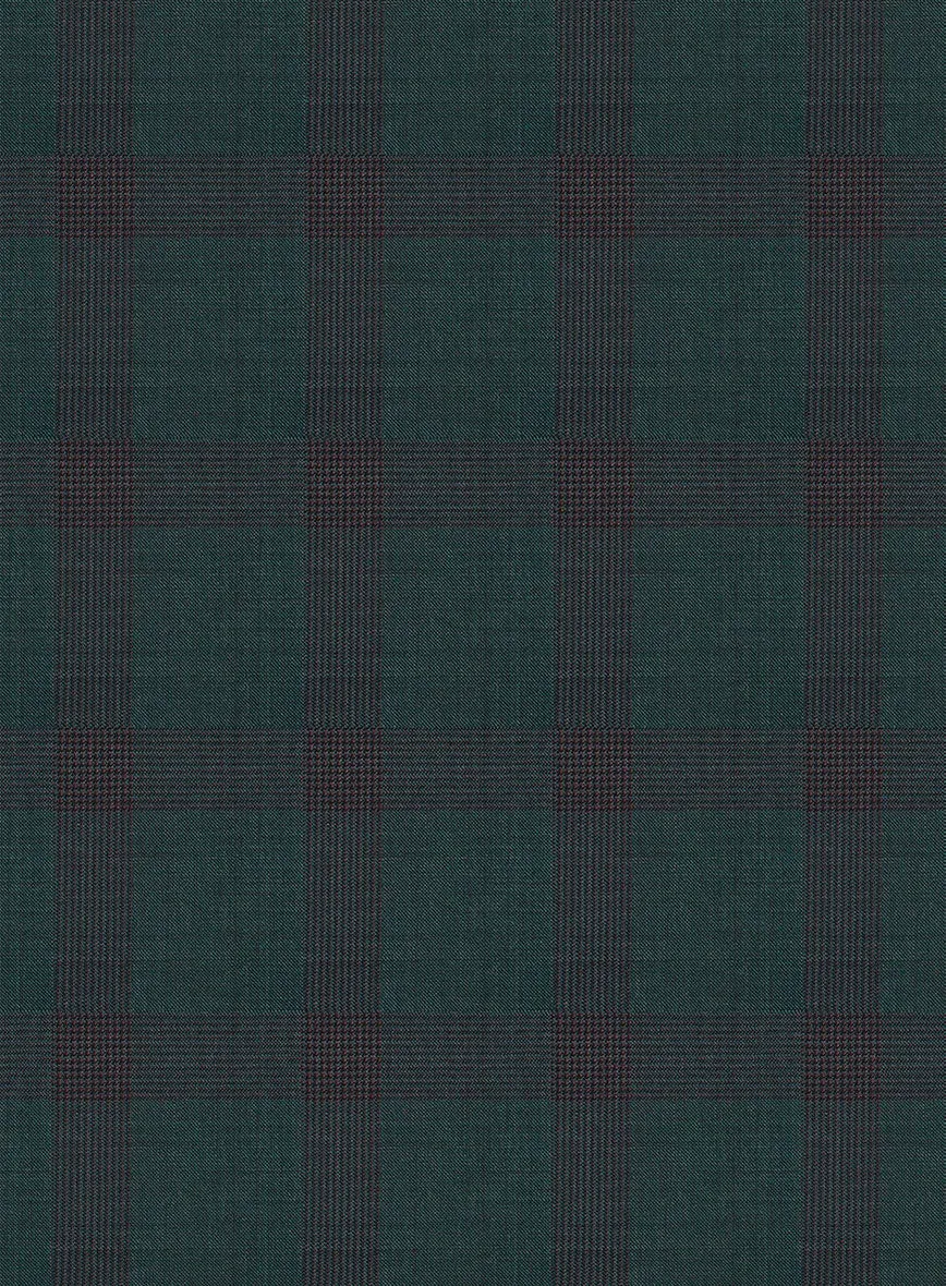 Napolean Knight Green Check Wool Jacket