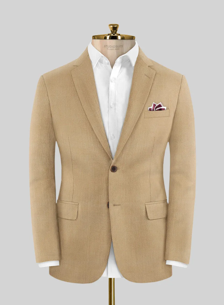Napolean Stretch Dark Khaki Wool Jacket