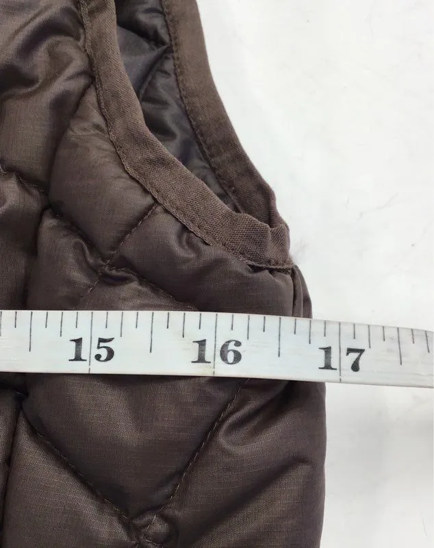 Patagonia Women's Brown Full Zip Puffer Vest - Size XS